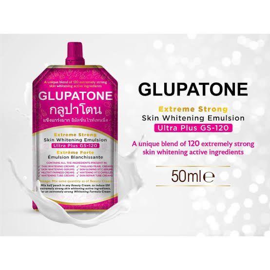 GLUPATONE Extreme Strong Whitening Emulsion Ultra Plus GS-120 For Face &amp; Body 50ml