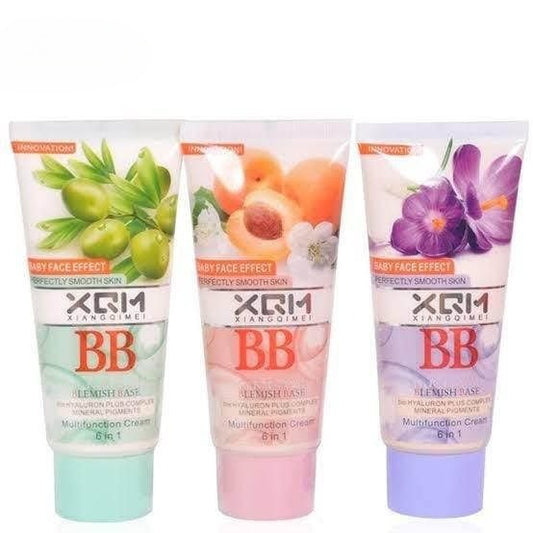 XQM BB Cream Blemish Base Baby Face Effect Multifunction Cream 6 In 1